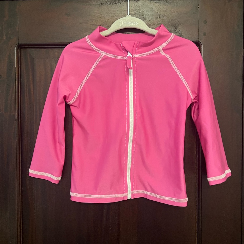 Flap happy rash guard-pink